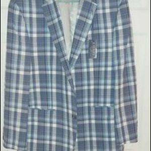 Mens Plaid Jacket Sports Coat